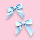 Baby blue hair bows