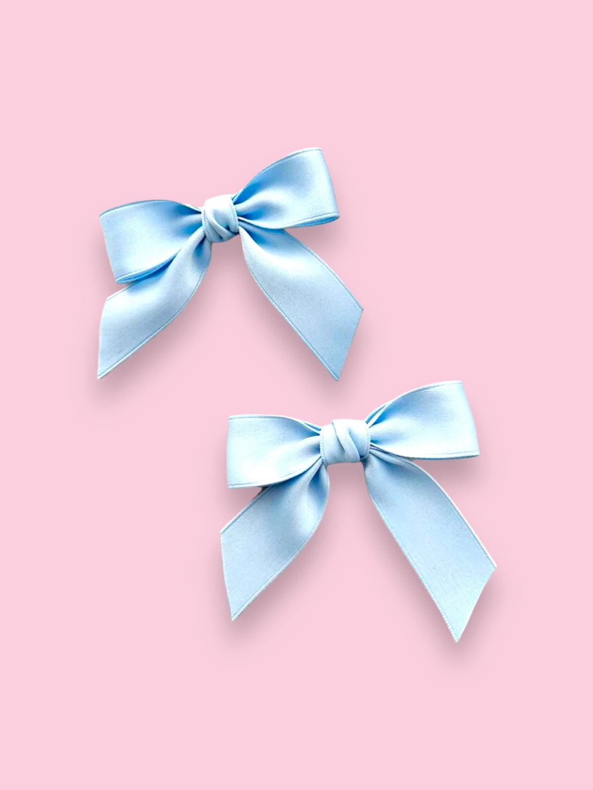 Baby blue hair bows