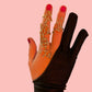 Artistic Black fingerless gloves