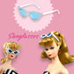 Barbiecore sunglasses. Classic Barbie iconic sunglasses