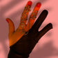 Artistic Black fingerless gloves