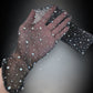 Rhinestone Glitter Arm Sleeves- Black