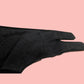 Artistic Black fingerless gloves