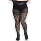 Tiger print mesh tights, Tiger striped stockings, Animal print black mesh tights