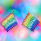 Metallic rainbow earrings