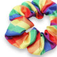 Striped rainbow pattern hair tie