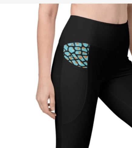 Sporty Leggings with pockets-Gecko Motion Activewear Collection