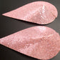 Pink glitter teardrop nipple covers. Lingerie accessories.