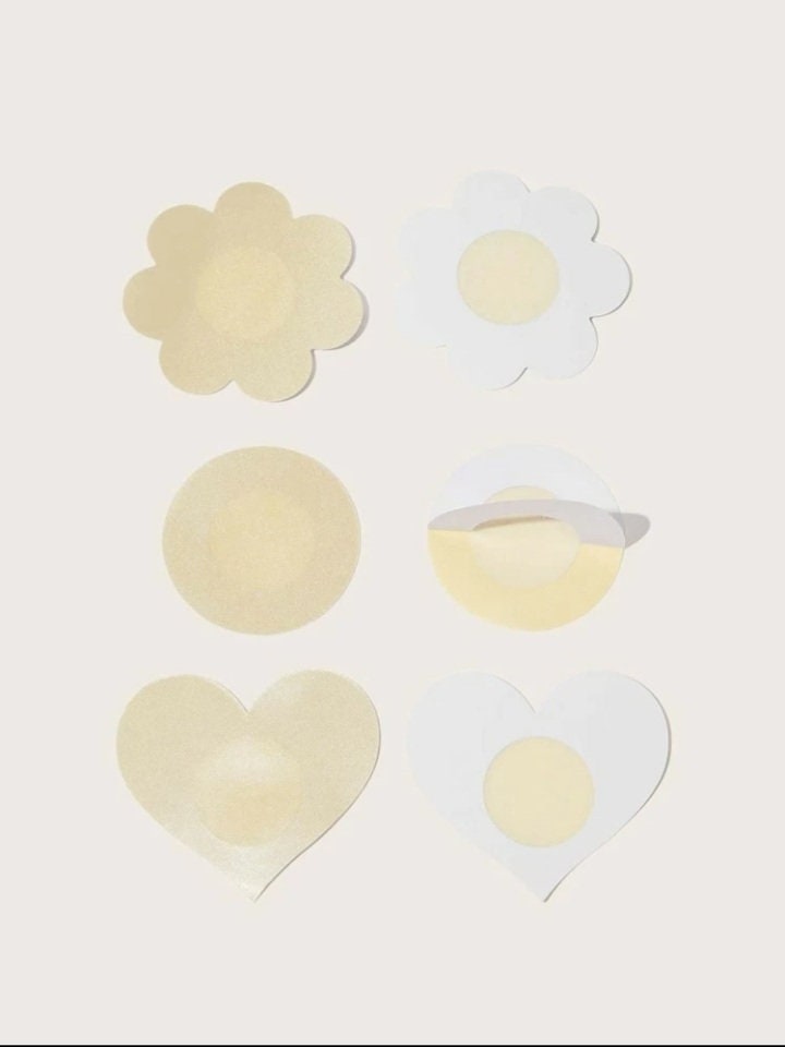 Nude color nipple cover petals. self adhesive