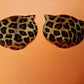 Holographic cheetah print nipple covers