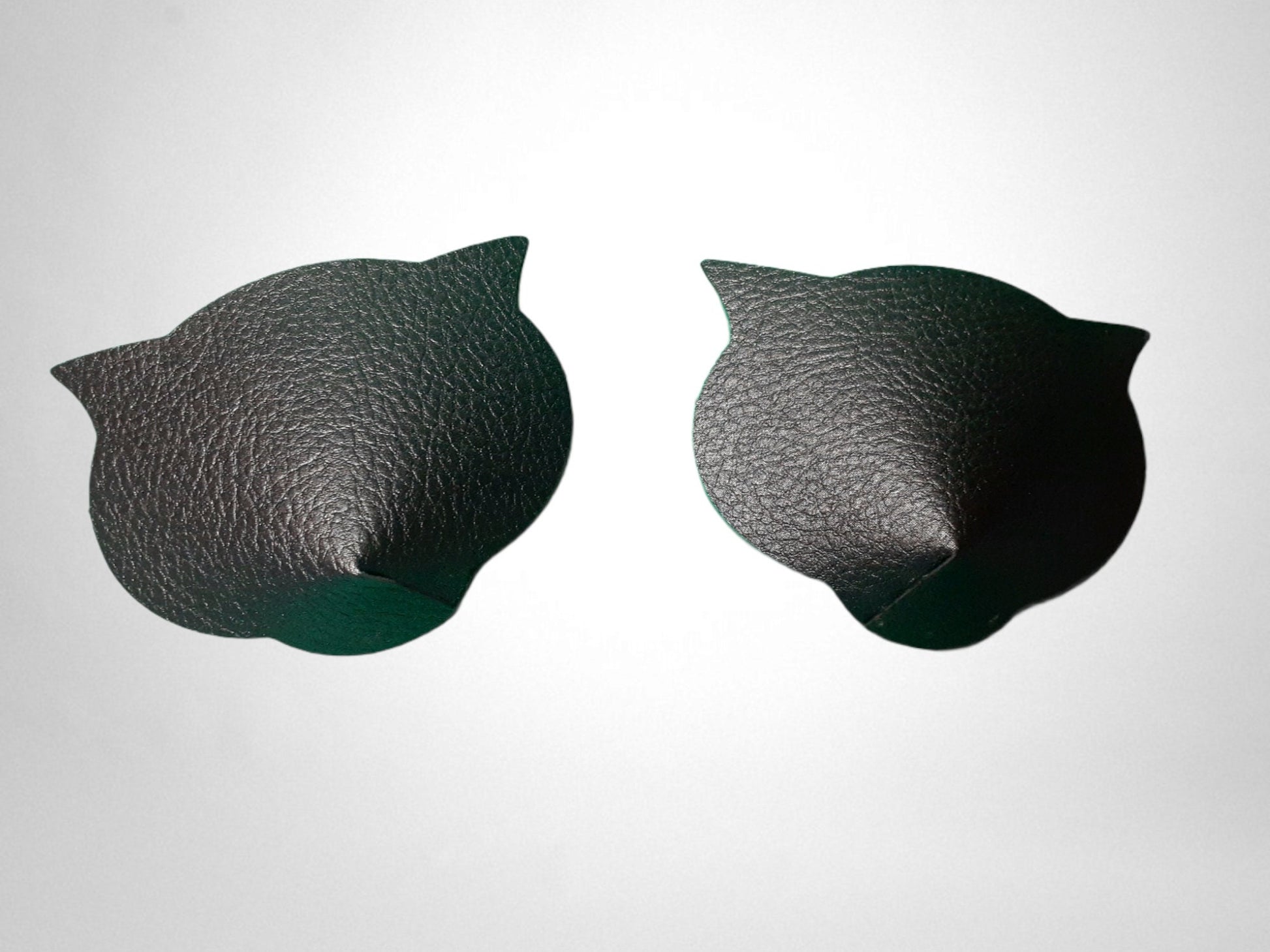 Black cat shaped nipple pasties