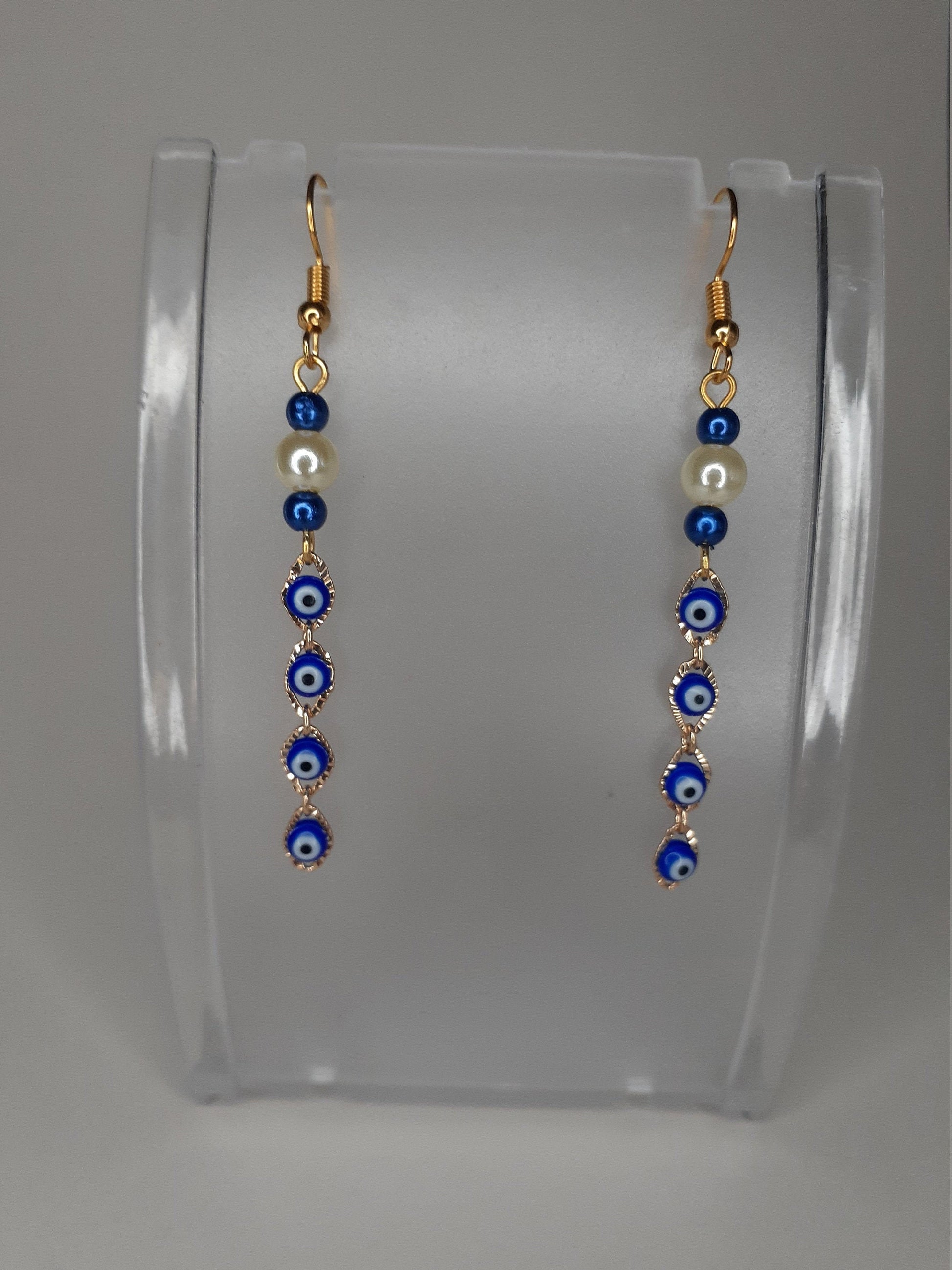 Evil eye earrings