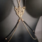 Leopard beaded body chains