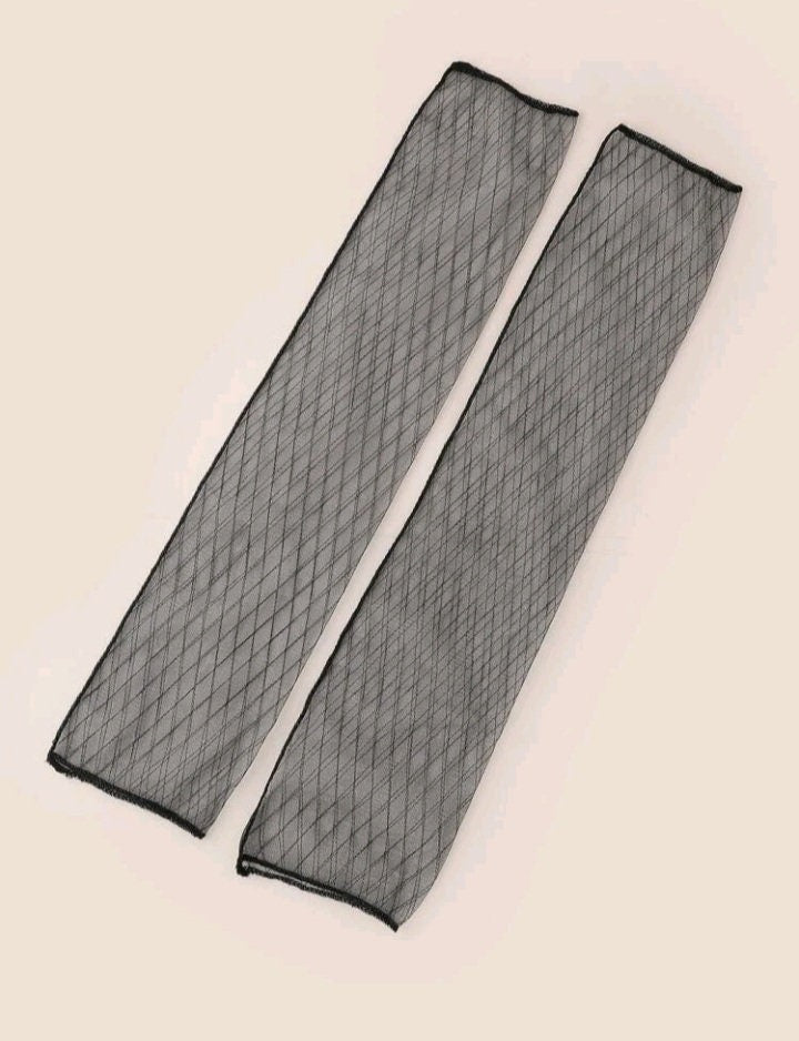 Uv protection arm sleeves black pattern