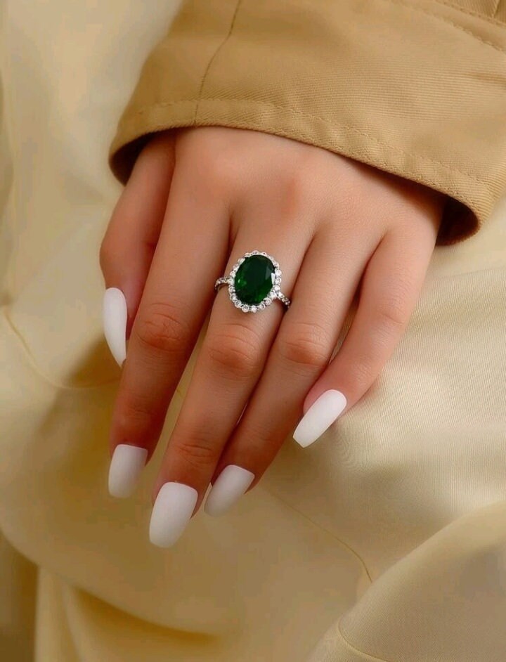 Emerald cut fashion ring
