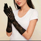 Floral lace gloves