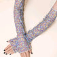 Fashion mesh arm sleeves. Colorful pattern