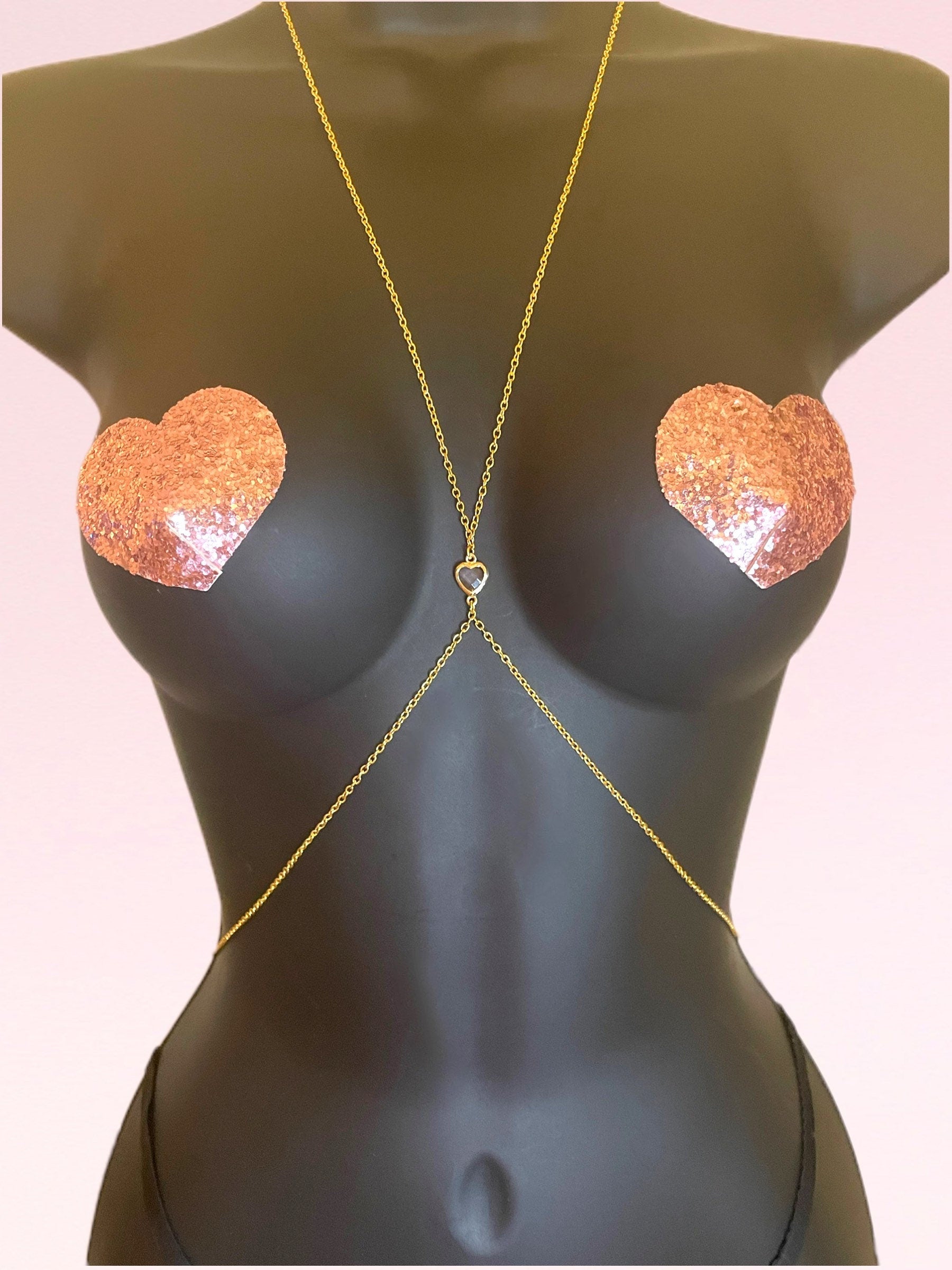Heart shaped body chain