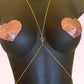 barbiecore body chain