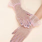 Pink lolita fashion gloves