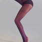 Stretchable purple tights. one size fits most.