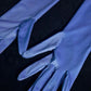 Long violet purple fashion gloves, Solid purple opera gloves