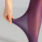 plum colored sheer mesh tights