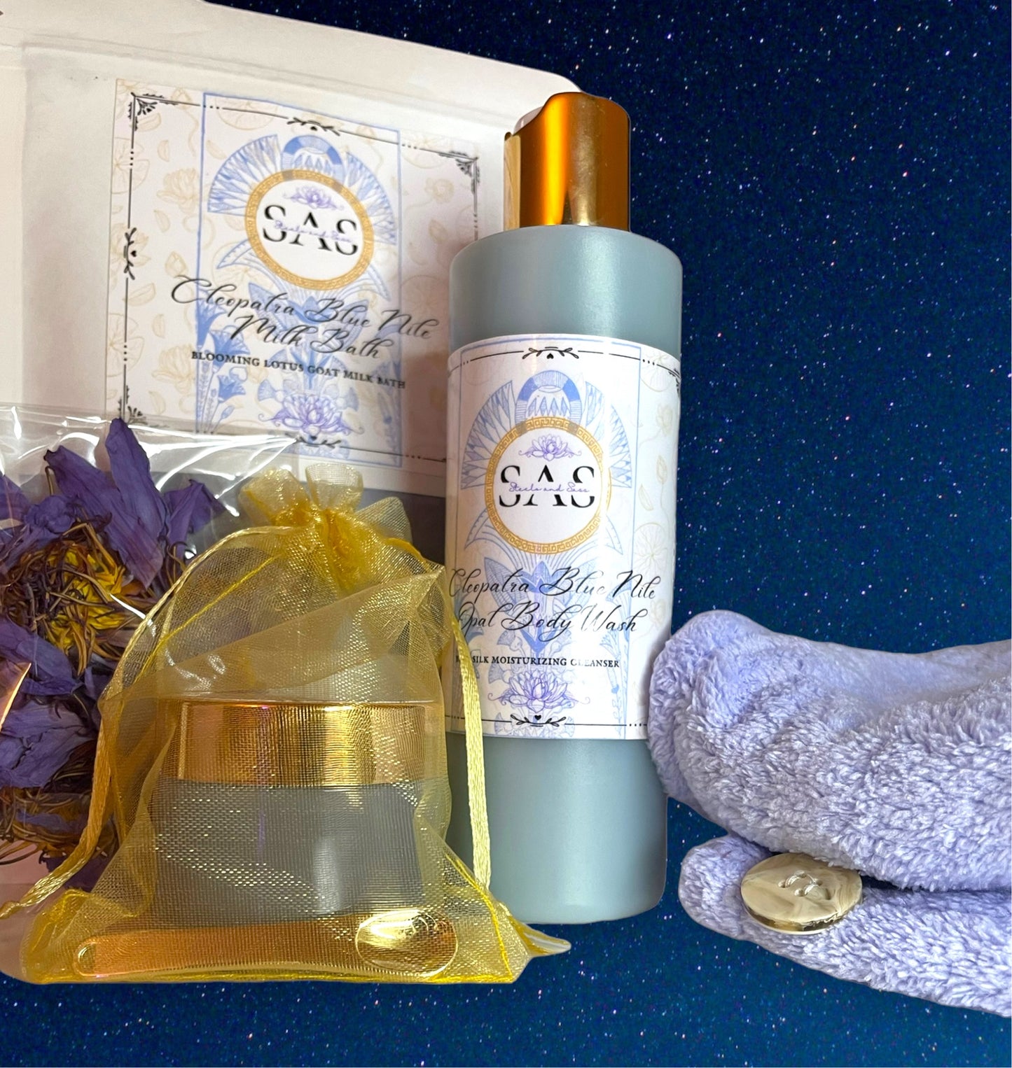 Cleopatra Blue Nile Ancient Bath Collection-Luxury Spa Gift Set