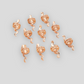 Snake design hair adornment beads, Medusa inspired hair accessories, Rose gold hair accessory beads