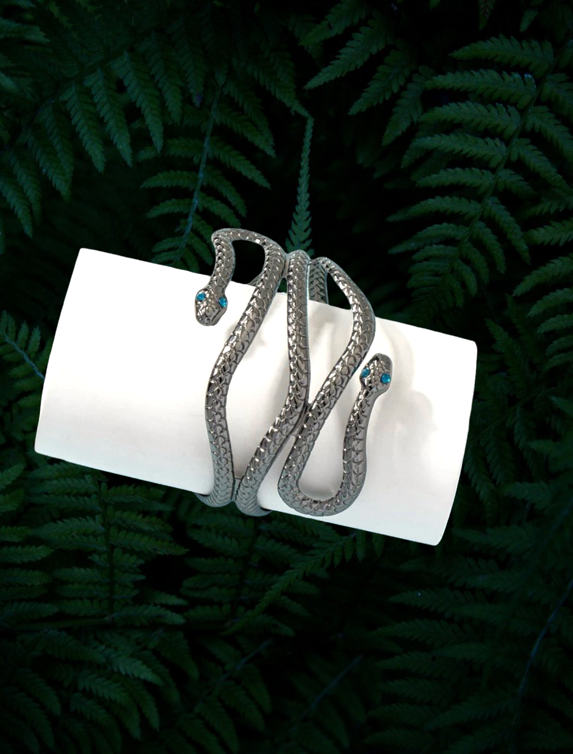 Silver snake cuff bracelet, Adjustable silver snake bracelet,Snake Cuff bangle
