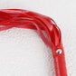 Red vegan leather flogger, BDSM adult toys, Faux leather whips for adults